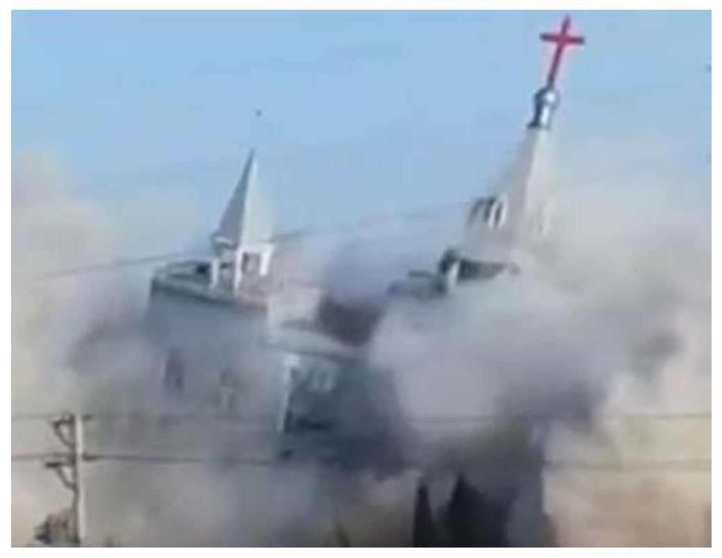 China bombs megachurch in drive to silence Christianity